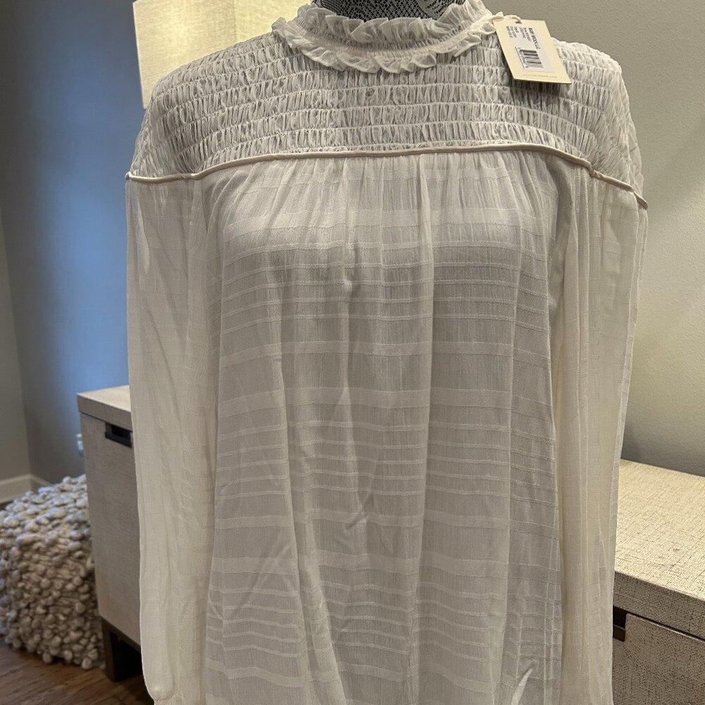 Ramy Brook "Josephine" Smocked Blouse